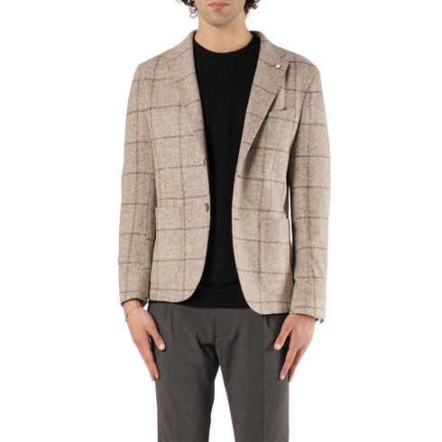 Giacca Uomo Jack monopetto in misto lana Grigio L.B.M.- Francavilla Moda